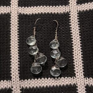 Sky Blue Topaz Drop Earrings